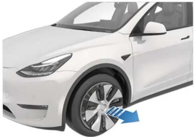 TESLA Model Y (2022) - Dépose et installation des enjoliveurs Aero - 1