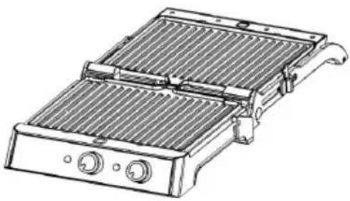 KALORIK FHG 43302 SS - Para uso como plancha abierta - 2