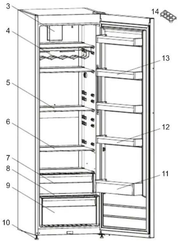SHARP SJ-LC11CTXIF-EU - HOOFDSTUK -2: UW KOELKAST - 1