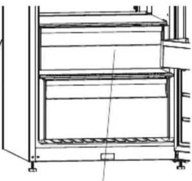 SHARP SJ-LC11CTXIF-EU - Extracción del estante enfriador - 1