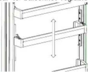 SHARP SJ-LC41CHDIE-EU - Balconnet réglable AdaptiLift (Dans certains modèles) - 2