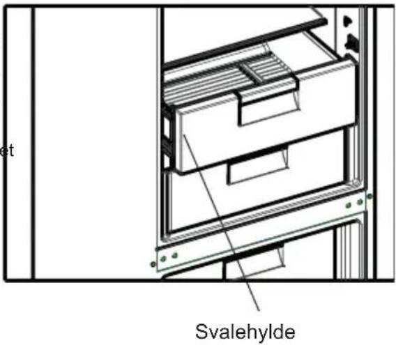 SHARP SJ-BA09DTXWF-EU - Sådan tages svalehylden ud: - 2