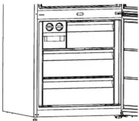 SHARP SJ-BA34IHXIF-EU - Herausnehmen des Gefrierfachs - 1