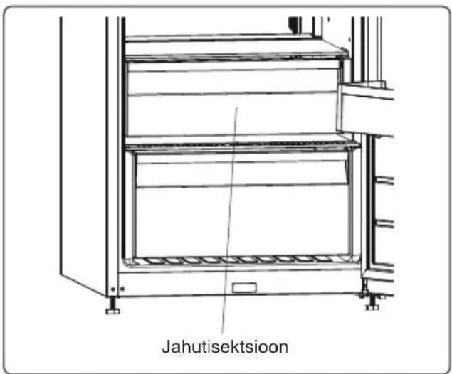 SHARP SJ-LC41CHDW2-EU - Jahuti riiulid (Osadel mudelitel) - 1