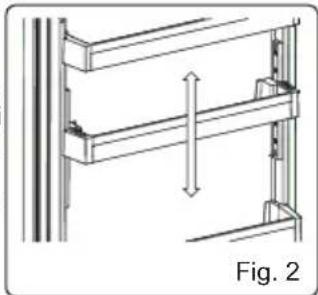 SHARP SJ-BA05DTXLE-CH - Per modificare la posizione del Adapti lift: - 2