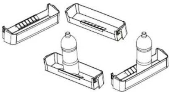 SHARP SJ-BA05ITXLE-EU - Bottle holder (In some models) - 2