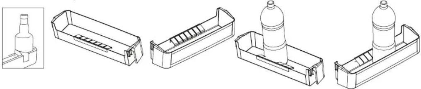 SHARP SJ-BA05ITXLE-EU - Flaskeholder (På visse modeller) - 1