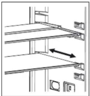 SHARP SJ-BA10DMDWE-EU - Clayette rétractable AdaptiShelf (Dans certains modèles) - 1