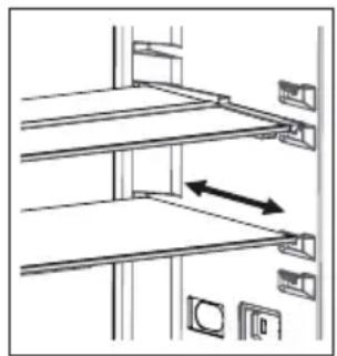 SHARP SJ-BA10DMDWE-EU - Adapti-Shelf (En algunos modelos) - 1
