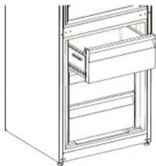 SHARP SJ-BA10DMDIE-EU - Herausnehmen des Gefrierfachs - 1