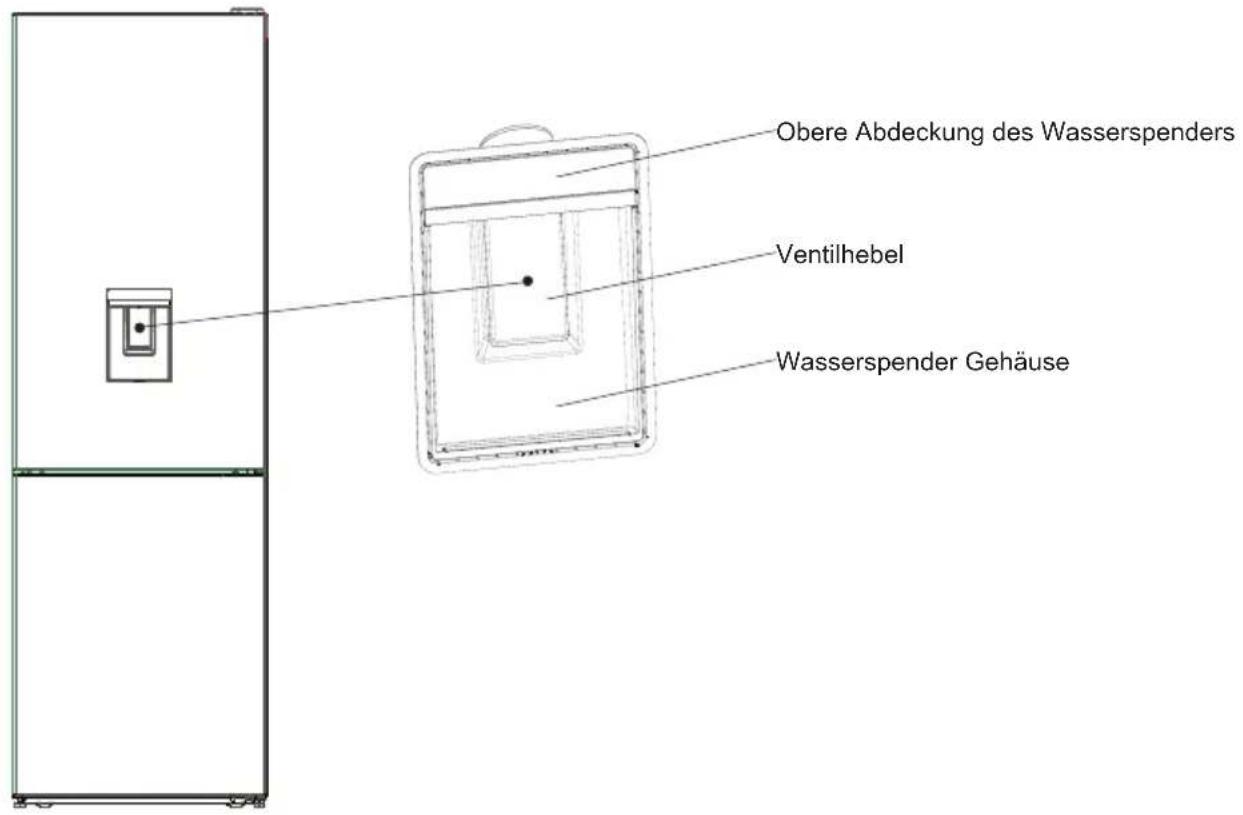 SHARP SJ-BA10DMDIE-EU - Vorderer Wasserspender Baugruppe - 1