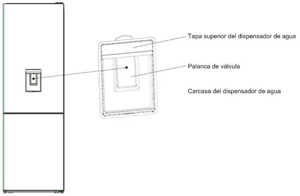 SHARP SJ-BA10DMDIE-EU - Conjunto del dispensador delantero de agua - 1
