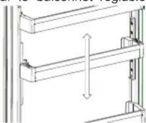 SHARP SJ-BA09DTXLF-EU - Balconnet réglable AdaptiLift (Dans certains modèles) - 2