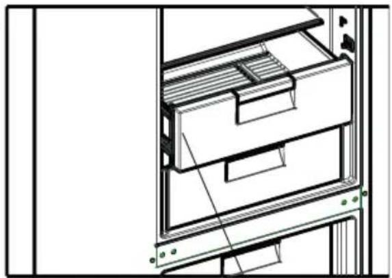 SHARP SJ-BA09DTXLF-EU - Para remover a prateleira refrigeradora: - 2