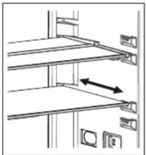 SHARP SJ-BA10IEXWE-EU - Clayette rétractable AdaptiShelf (Dans certains modèles) - 1