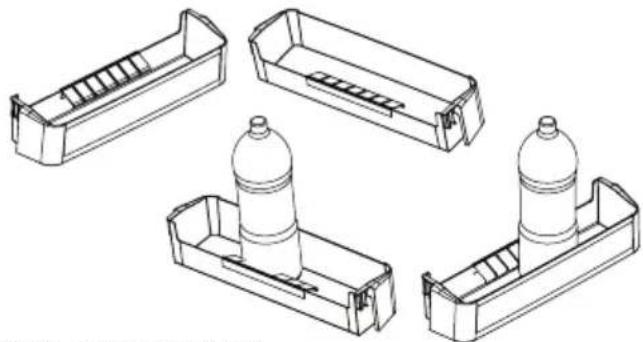 SHARP SJ-BA05DHXLF-EU - Bottle holder (In some models) - 2
