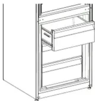 SHARP SJ-BA20DHXID-EU - Herausnehmen des Gefrierfachs - 1