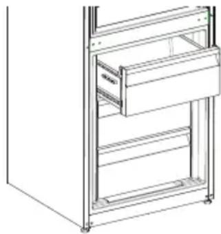 SHARP SJ-BA05DHXWF-EU - Herausnehmen des Gefrierfachs - 1