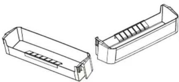 SHARP SJ-BA05DHXWF-EU - Flessenhouser (In sommige modellen) - 2