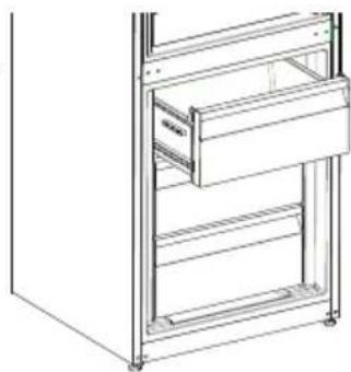 SHARP SJ-BA05DHXWF-EU - Pour enlever le compartment du congelateur; - 1