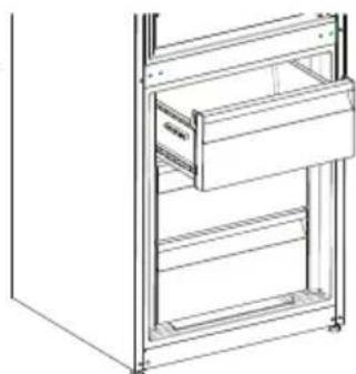 SHARP SJ-BA05IMXWE-EU - Pour enlever le compartiment du congélateur; - 1