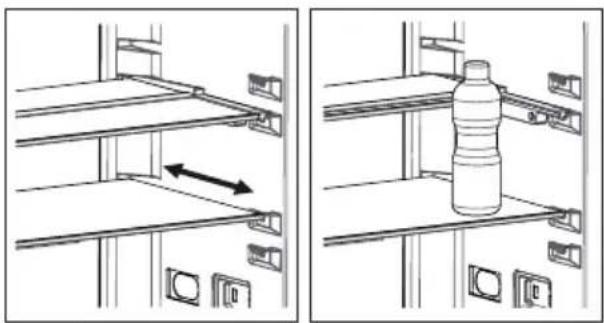 SHARP SJ-LC31CHXIF-EU - Clayette rétractable AdaptiShelf (Dans certains modèles) - 1