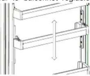 SHARP SJ-BA05DTXWE-CH - Balconnet réglable AdaptiLift (Dans certains modèles) - 2