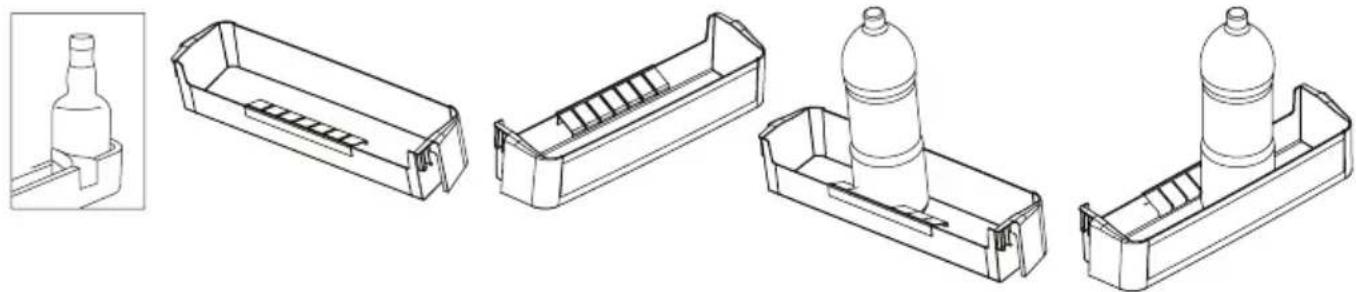 SHARP SJ-BA05DTXWE-CH - Fermabottiglie (In alcuni modelli) - 1
