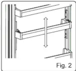 SHARP SJ-BA05DTXWE-CH - Per modificare la posizione del Adapti lift: - 2