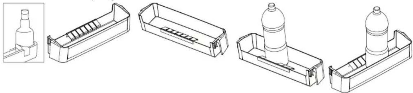 SHARP SJ-BA05DTXBF-EU - Pudeli hoidja (Osadel mudelitel) - 1