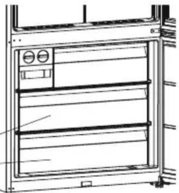 SHARP SJ-BA35CHDIE-EU - Pour enlever le compartiment du congélateur; - 1