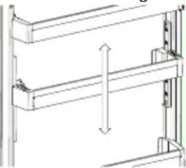 SHARP SJ-TE435H4W-EU - Balconnet réglable AdaptiLift (Dans certains modèles) - 2