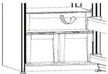 SHARP SJ-TE435H4W-EU - Removing the Chill Drawer - 1
