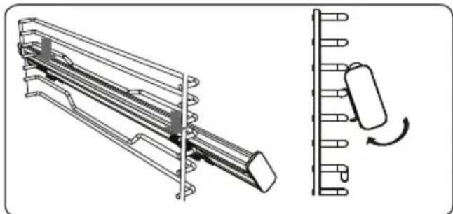 SHARP K-71F28BM2-EU - Grille métallique avec rails télescopiques d'extension complète - 3