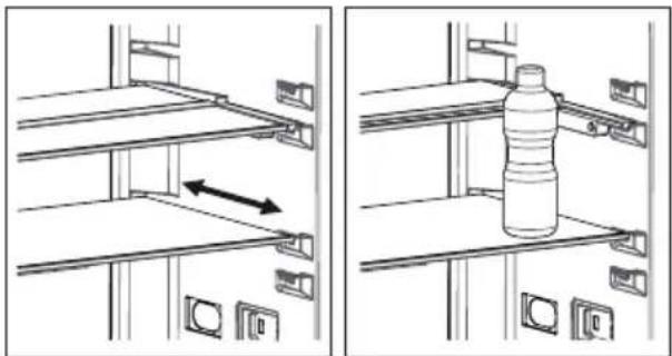 SHARP SJ-BA20IEXAE-EU - Clayette rétractable AdaptiShelf (Dans certains modèles) - 1