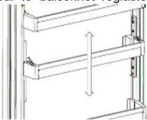 SHARP SJ-BA31IEBGE-EU - Balconnet réglable AdaptiLift (Dans certains modèles) - 2