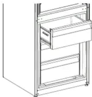 SHARP SJ-BA31IEBGE-EU - Herausnehmen des Gefrierfachs - 1