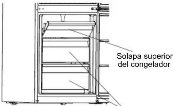 SHARP SJ-BB20DTXWF-EU - Para sacar el cajón del congelador: - 2