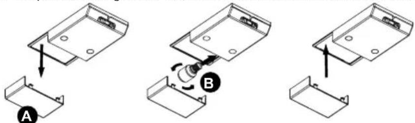 SHARP SJ-BB20DTXWF-EU - Wechseln der Glühlampe - 1