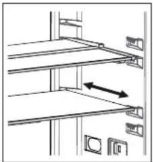 SHARP SJ-BA22IHXAE-EU - Clayette rétractable AdaptiShelf (Dans certains modèles) - 1