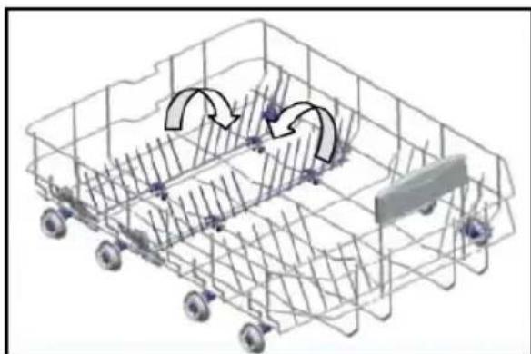 SHARP QW-HS12F47EW-DE - Panier inférieur Casiers pliants - 1