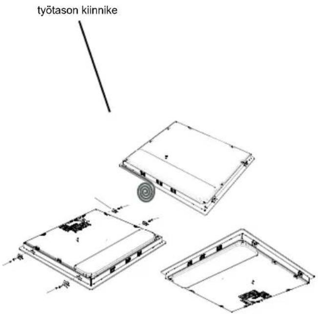 SHARP KH-6V09CS00-EU - Integroitavan keittotason sijoittaminen - 2