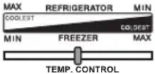 SHARP SJ-X300-SL - Leva di controllo della temperatura (nello scompartimento frigorifero) - 2