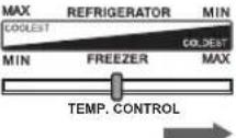SHARP SJ-X300-SL - Temp.-Bedienhebel (im Gefrierfach) - 6