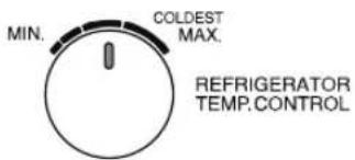 SHARP SJ-X300-SL - Temp. control knob (in the refrigerator compartment) - 1
