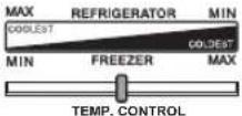 SHARP SJ-X300-SL - Temp. control lever (in the freezer compartment) - 2