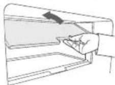 SHARP SJ-X300-SL - Das Öffnen der Zweiwege-Frischhaltefachtür - 1