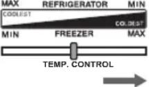 SHARP SJ-X300-SL - Leva di controllo della temperatura (nello scompartimento frigorifero) - 6