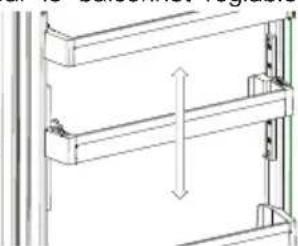 SHARP SJ-LC41CHXWE-EU - Balconnet réglabe AdaptiLift (Dans certains modèles) - 2