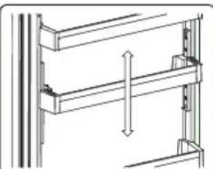 SHARP SJ-LC41CHXWE-EU - Adapti-Lift ukseriiul (Osadel mudelite) - 2